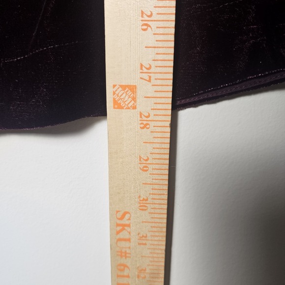 Soft‎ Surroundings L Purple Velvet Peasant Top Embroidered Buttons Long Sleeve - Picture 7 of 7